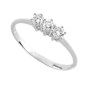 Anello trilogy in oro bianco con diamanti TRY49