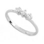 Gems & Gold, gioielli online. Anello trilogy in oro bianco con diamanti TRY50