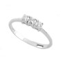 Anello trilogy in oro bianco con diamanti TRY51