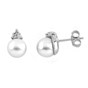 Parure oro bianco perle e diamanti 486/O167