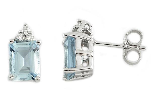 Parour white gold with aquamarines and diamonds 113OT/O60A