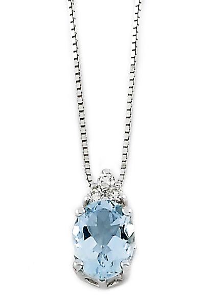 Parour white gold with aquamarines and diamonds 113OV/O61A