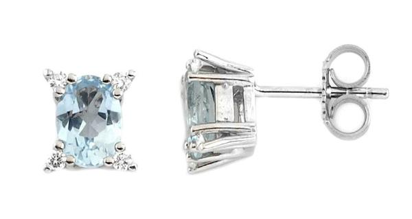 Parour white gold with aquamarines and diamonds 692A/O253A