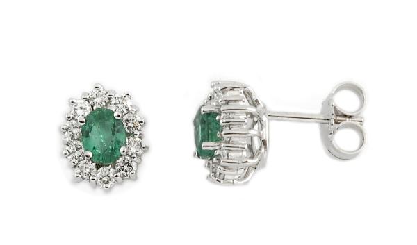 Parour white gold with emeralds and diamonds 491S/O69S