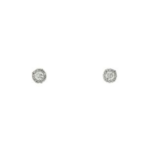 Orecchino punto luce con Diamanti a Raggiera